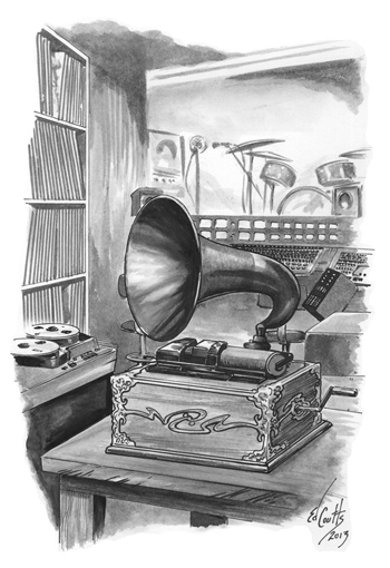 His Master's Ear. Illustration by Ed Coutts.